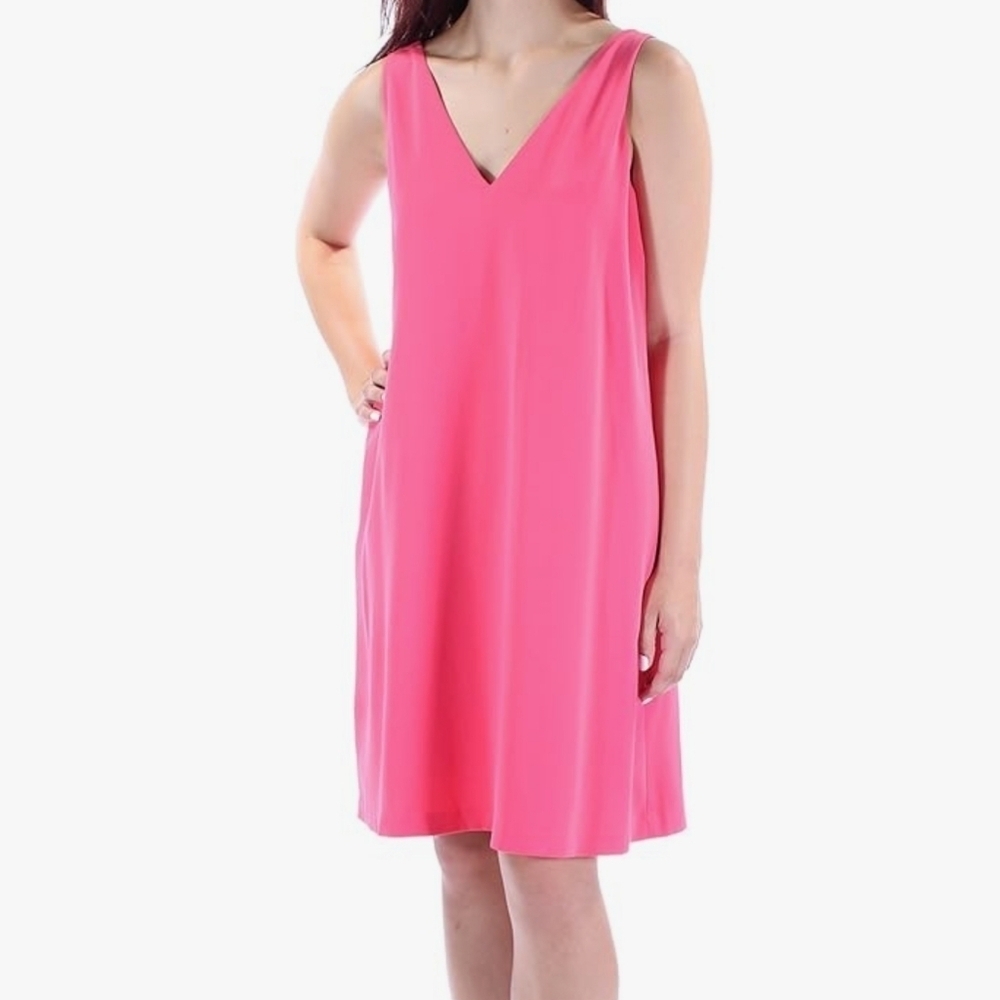 Lauren Ralph Lauren Coral Rose VNECK Coral Rose Dress Sz 10